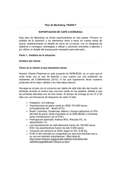 Plan de Marketing CAFE NORUEGA