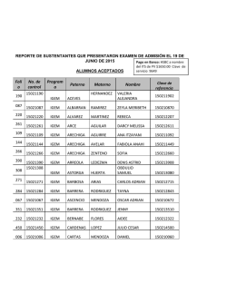 Alumnos Aceptados