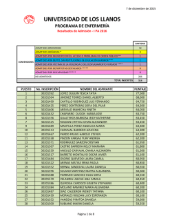 Enfermer&iacute;a - Universidad de los Llanos