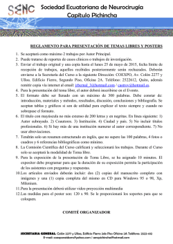 Reglamento de temas libres