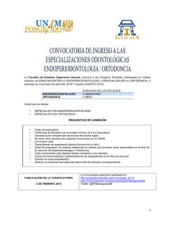 REQUISITOS DE ADMISI&Oacute;N