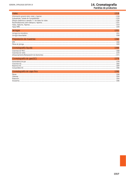 14. Cromatograf&iacute;a