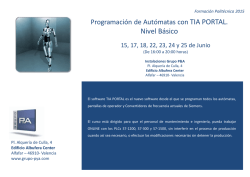 Programaci&oacute;n de Aut&oacute;matas NIVEL 1 TIA PORTAL