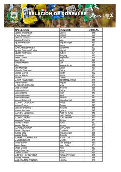 APELLIDOS NOMBRE DORSAL