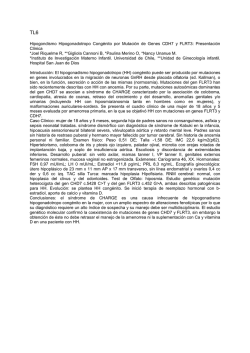 Hipogondismo Hipogonadotropo Cong&eacute;nito por Mutaci&oacute;n de Genes