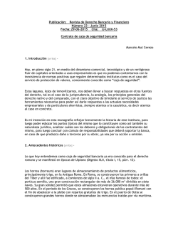 Revista de Derecho Bancario y Financiero