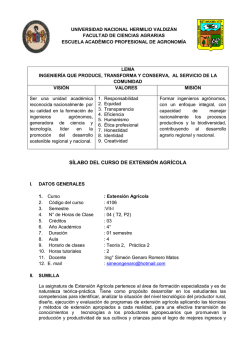 S&Iacute;LABO DEL CURSO DE EXTENSI&Oacute;N AGR&Iacute;COLA