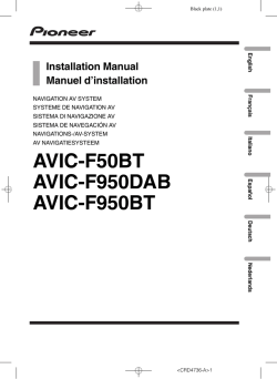 AVIC-F50BT AVIC-F950DAB AVIC-F950BT
