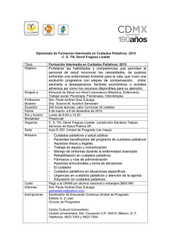 Promoci&oacute;n. Diplomado de Formaci&oacute;n Intermedia en Cuidados