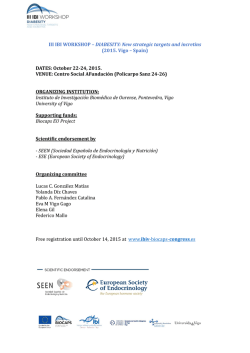 III IBI WORKSHOP &ndash; DIABESITY: New strategic targets