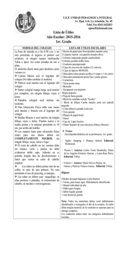 LISTA DE UTILES 2015-2016