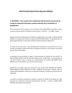 INSTITUCION EDUCATIVA MILLAN VARGAS