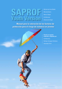 SAPROF - Structured Assessment of Protective Factors for violence