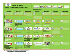 LICEO FRANCO MEXICANO, A.C. Noviembre 2015