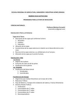 Ciencas NAturales 2016