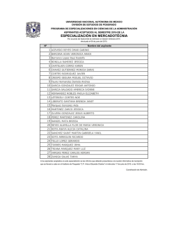 ESPECIALIZACI&Oacute;N EN MERCADOT&Eacute;CNIA