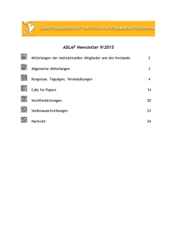 ADLAF Newsletter 09/15