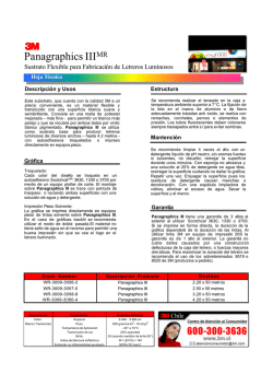 Sustrato Flexible Panagraphics III