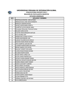 convocatoria docente 2015-i universidad peruana de