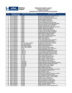 Padr&oacute;n de usuarios Mi Beca Educaci&oacute;n Superior