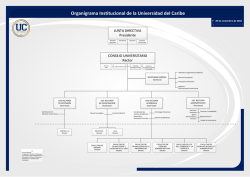 Organigrama Institucional de la Universidad del Caribe