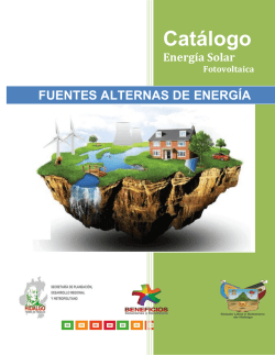 Cat&aacute;logo Energ&iacute;a Fotovoltaica