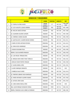 SINDICOS Y REGIDORES - H. Ayuntamiento de Acapulco