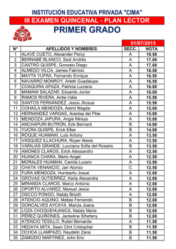 proceso - instituci&oacute;n cima
