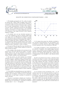 Bolet&iacute;n 2 de Cinem&aacute;tica b&aacute;sica.