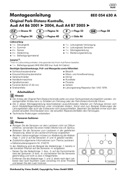8E0 054 630 A MA PDC Audi A4 + Cabrio.fm