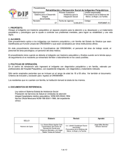 Rehabilitaci&oacute;n y Reinserci&oacute;n Social de Indigentes Psiqui&aacute;tricos