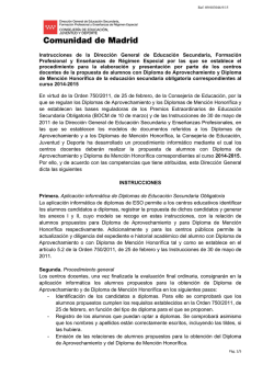 Instrucciones de la Direcci&oacute;n General de Educaci&oacute;n Secundaria
