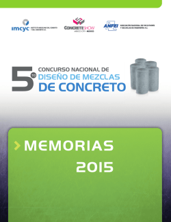 MEMORIAS QUINTO CONCURSO NACIONAL DE DISE&Ntilde;O DE