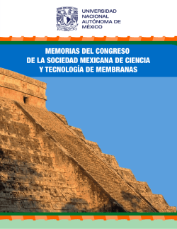 MEMORIAS DEL CONGRESO DE LA SOCIEDAD MEXICANA DE