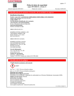 CANTESCO&reg; LIMPIADOR COMPATIBLE CON OXIGENO-ES