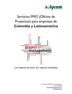 Servicios PMO (Oficina de Proyectos) para empresas de