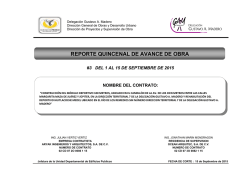 Informe - Delegaci&oacute;n Gustavo A. Madero