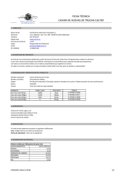 FICHA TECNICA HUEVAS DE TRUCHA