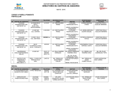 Consultar la Relaci&oacute;n de Centros de Asesor&iacute;a de Preparatoria Abierta