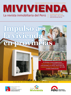 Impulso a la vivienda en provincias