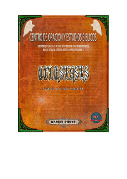 Libro de colosenses - unicocamino.org.ve