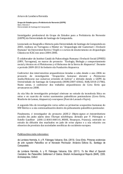 Arturo de Lombera Hermida Investigador predoutoral do Grupo de