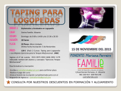 D&iacute;ptico Taping para Logopedas