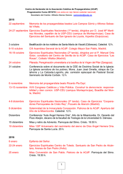 Secretario del Centro: Alfredo Alonso Garc&iacute;a