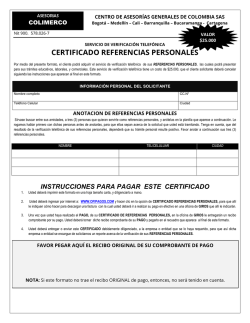 CERTIFICADO REFERENCIAS PERSONALES