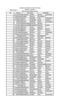 descargue aqu&iacute; boletin 03 - Direcci&oacute;n de Sanidad Naval