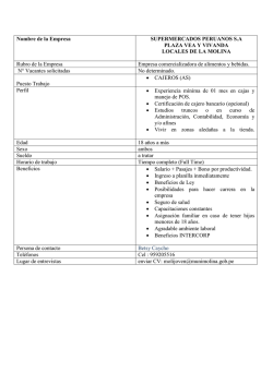 Nombre de la Empresa SUPERMERCADOS PERUANOS S.A