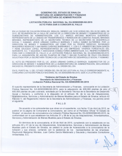 GOBIERNO DEL ESTADO DE SINALOA