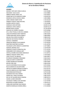 Listado 40 - Sistema de Ahorro y Capitalizaci&oacute;n de Pensiones de