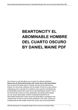 beartoncity el abominable hombre del cuarto oscuro by daniel maine